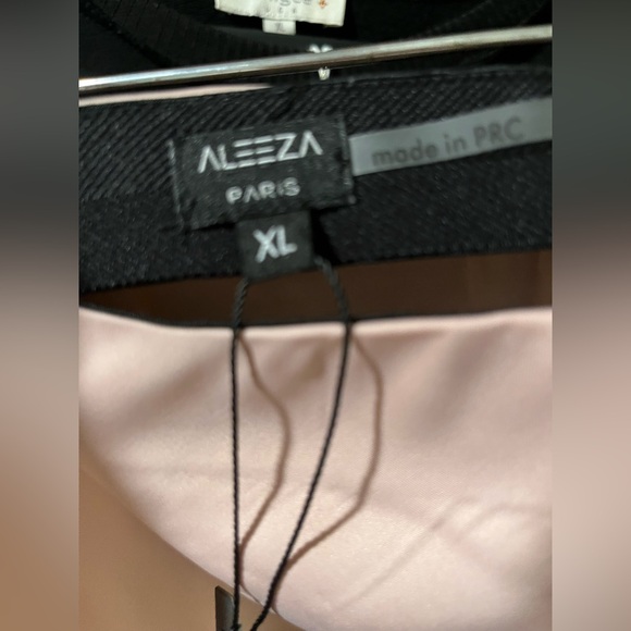 Aleeza Paris Dusty Pink Motif Satin Slip Skirt - Picture 7 of 15